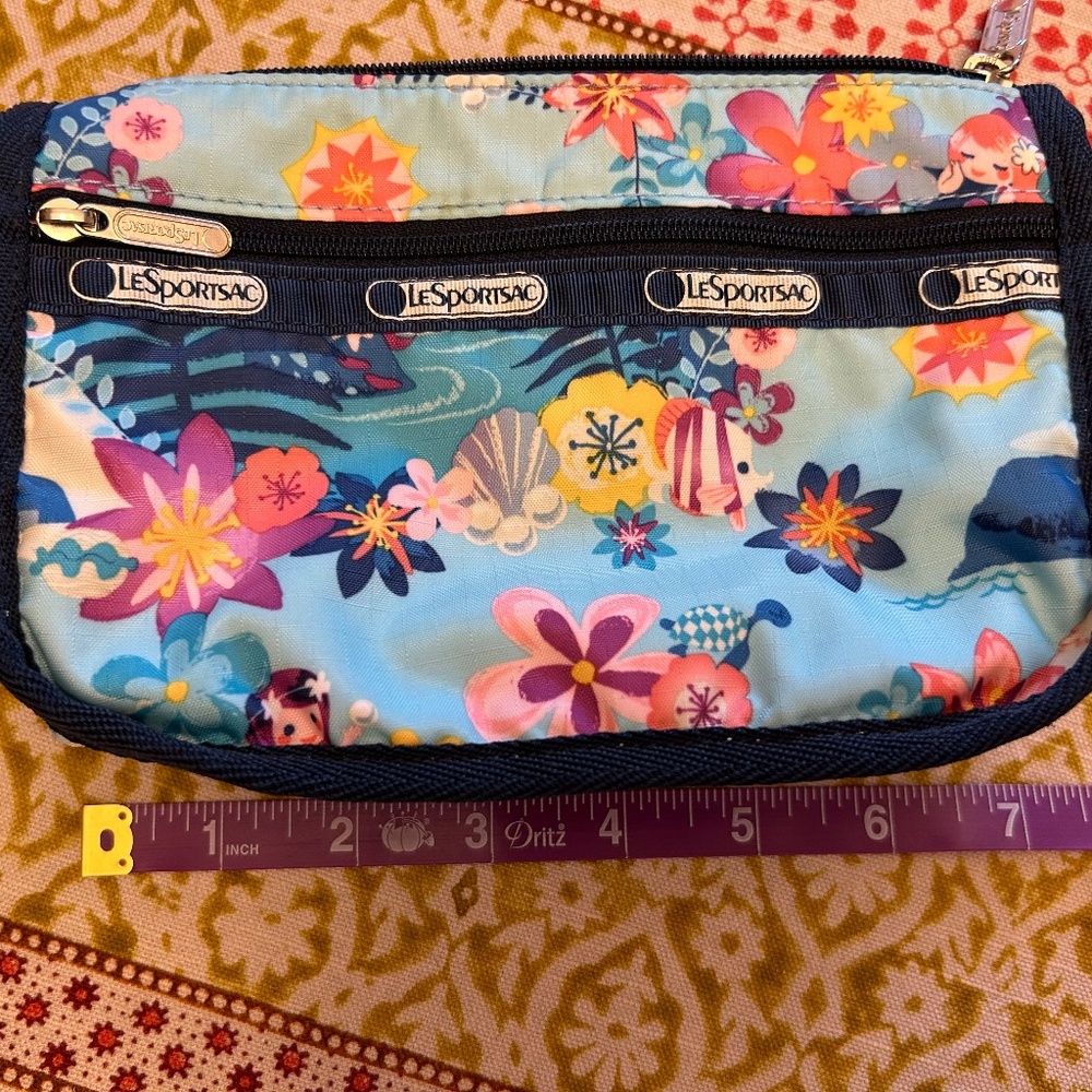 LeSportSac It's A Small World Mermaid Cosmetic Pouch